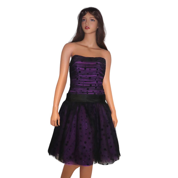 Flirt by Maggie Sottero Strapless Prom Special Occasion Dress Size 6 - Picture 1 of 11